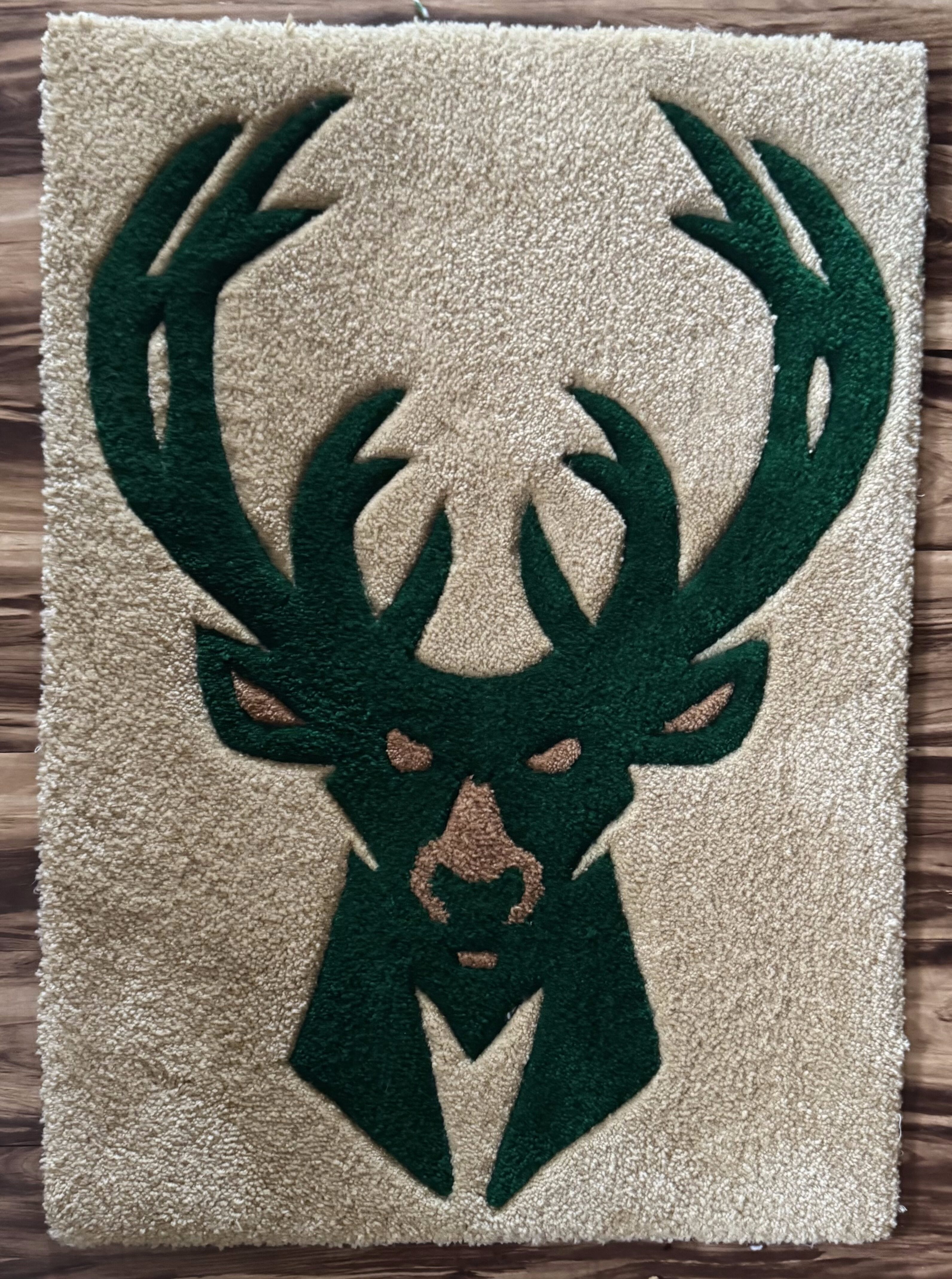 milwaukee bucks crochet rug